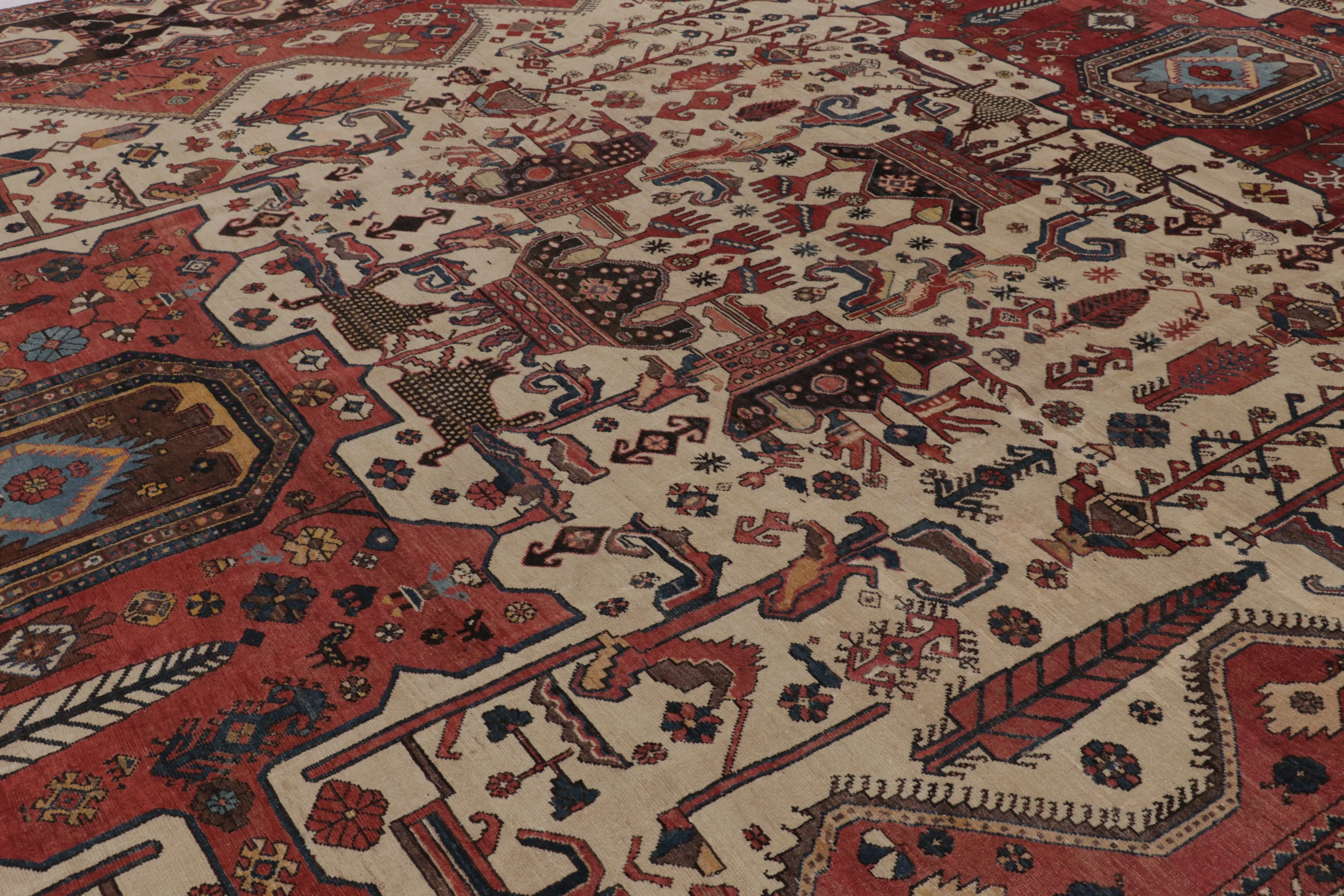 Oversized Antique Bakhtiari Rug