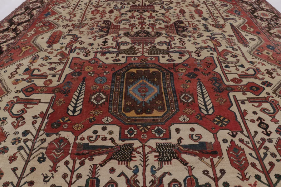 Oversized Antique Bakhtiari Rug