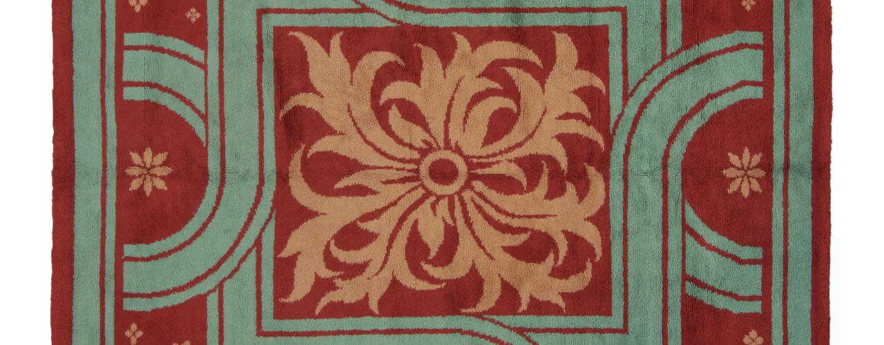 Antique French Deco Rug