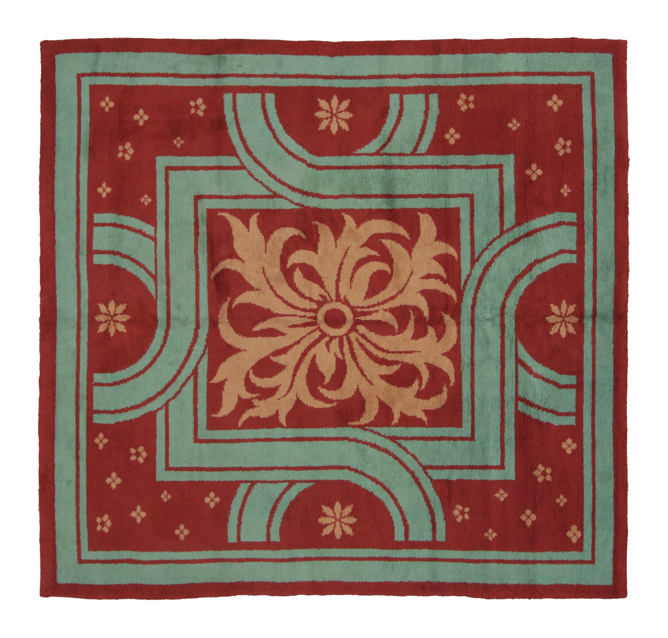 Antique French Deco Rug