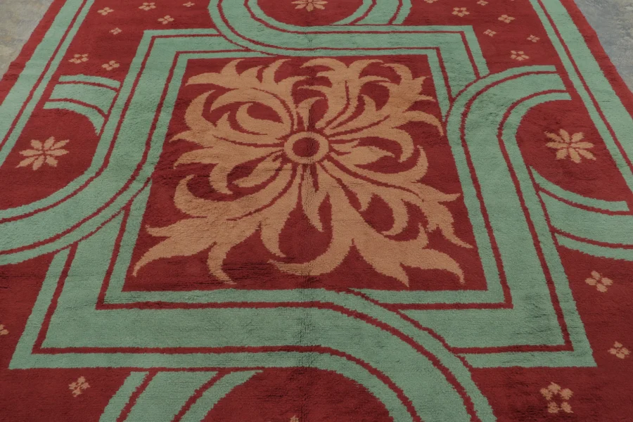 Antique French Deco Rug