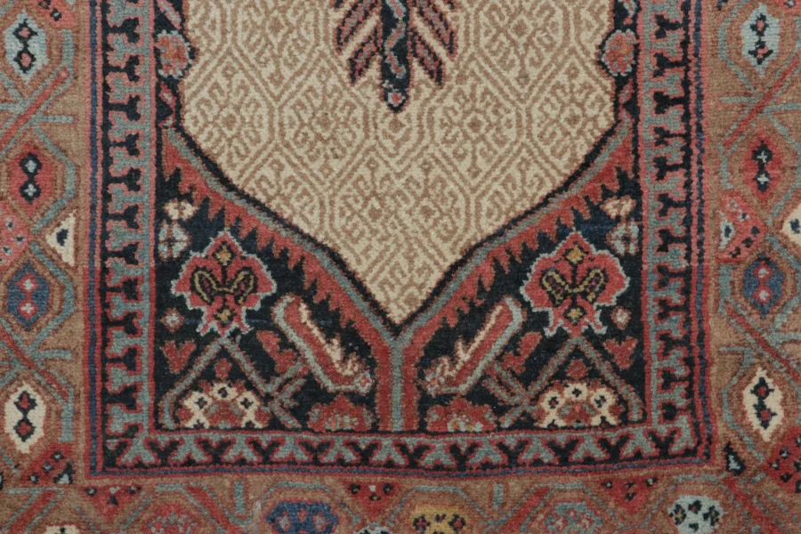 Antique Persian Serab Geometric Runner
