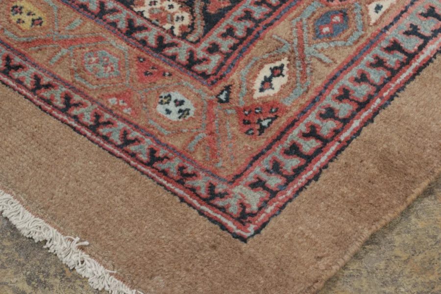 Antique Persian Serab Geometric Runner