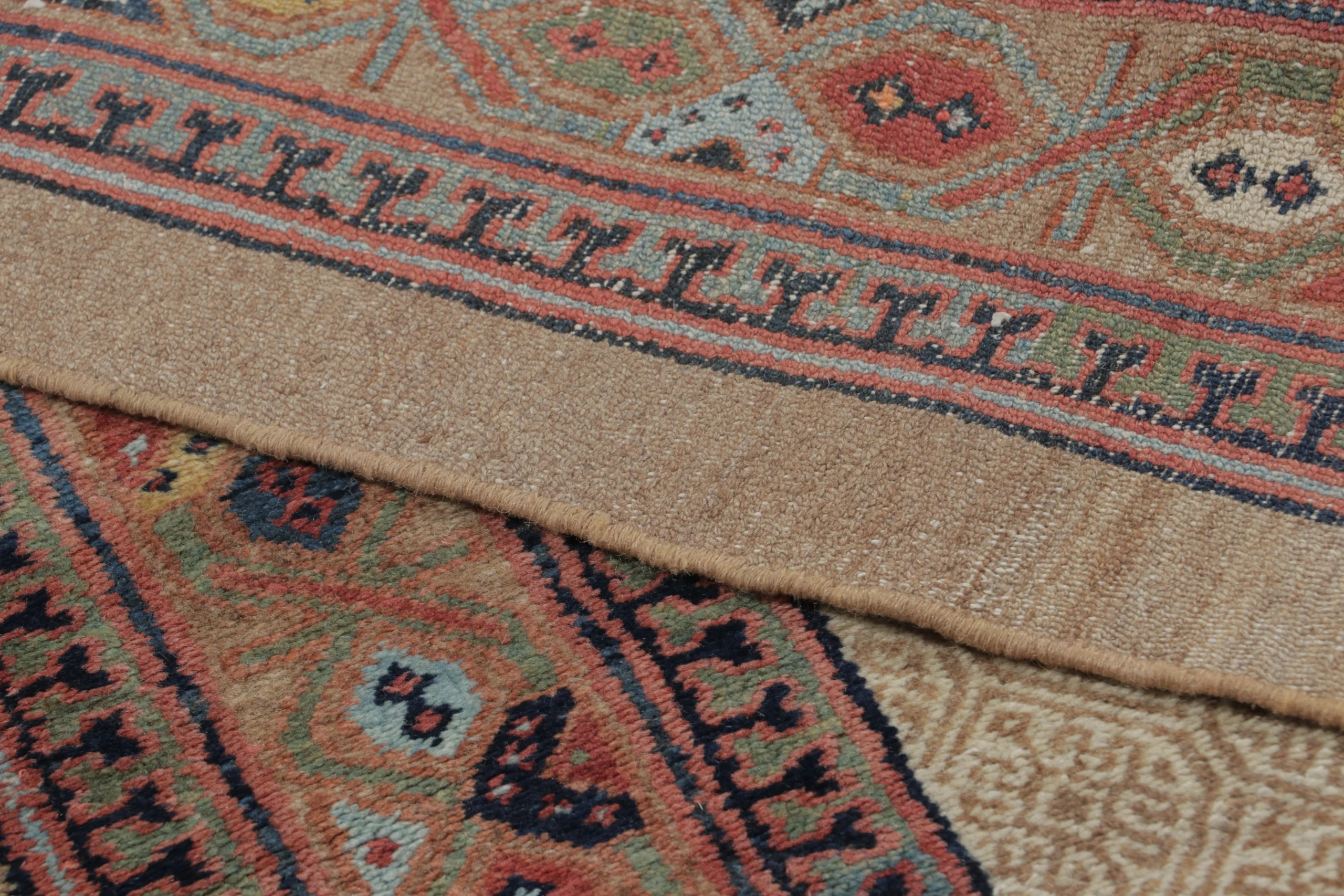 Antique Persian Serab Geometric Runner
