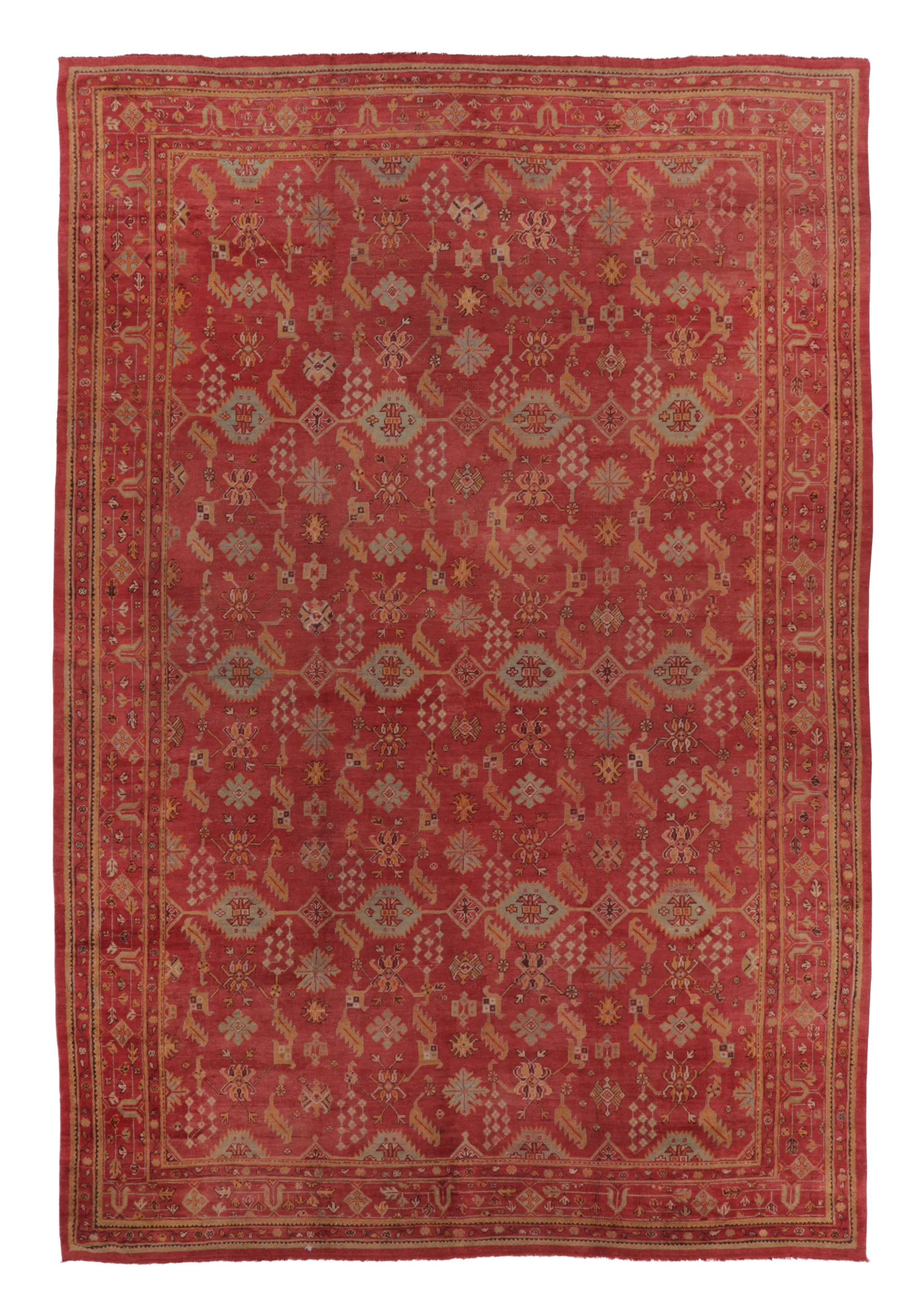 Antique Oversized Oushak Rug