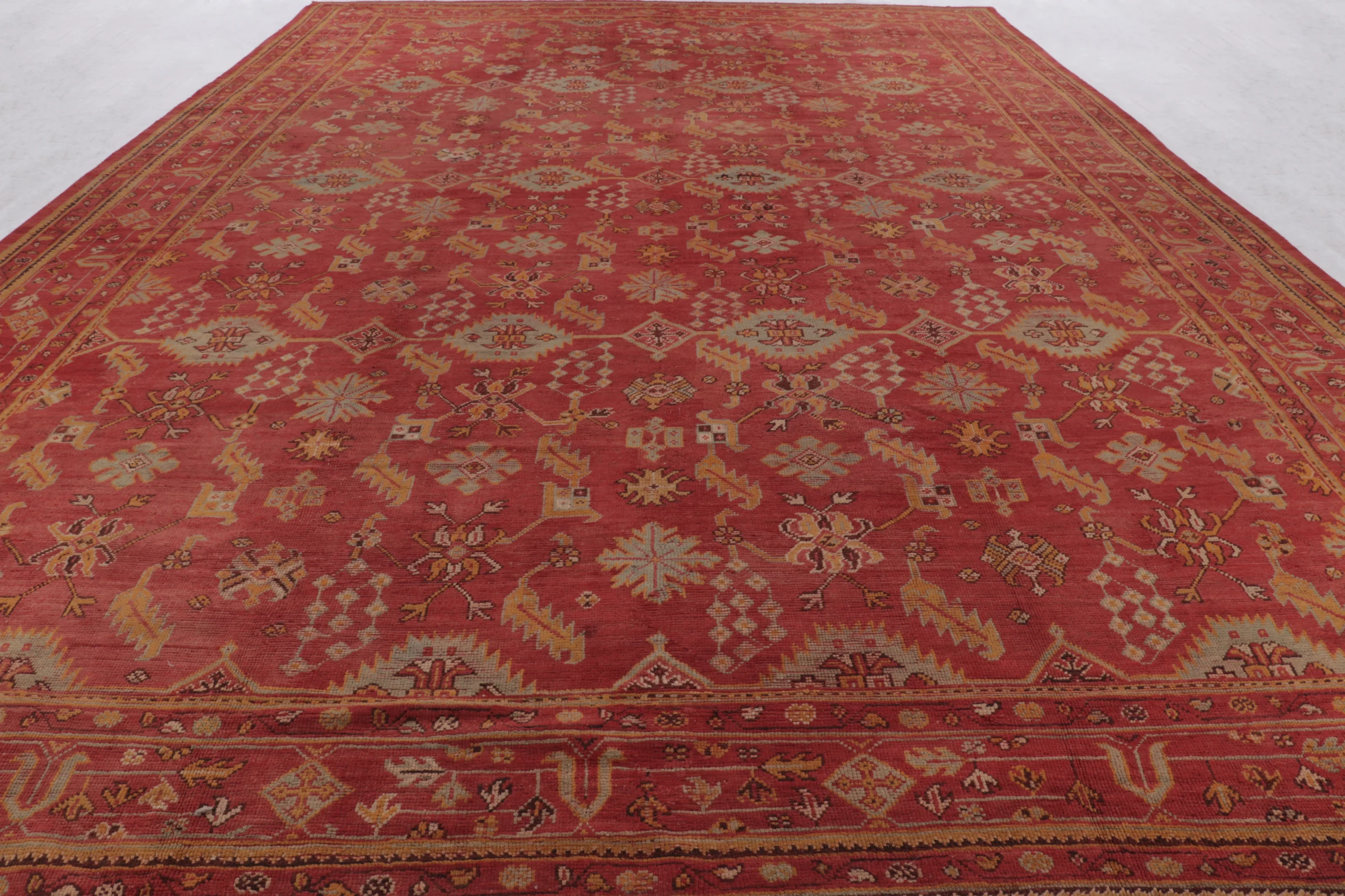 Antique Oversized Oushak Rug