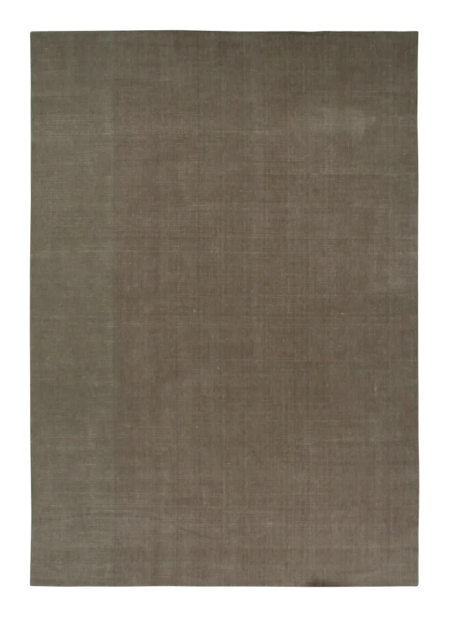 Rug & Kilim’s Modern Textural Solid Rug in Brown Tones