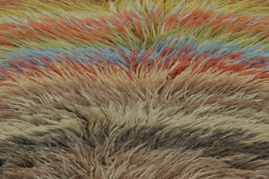 Modern Geometric Shag Runner