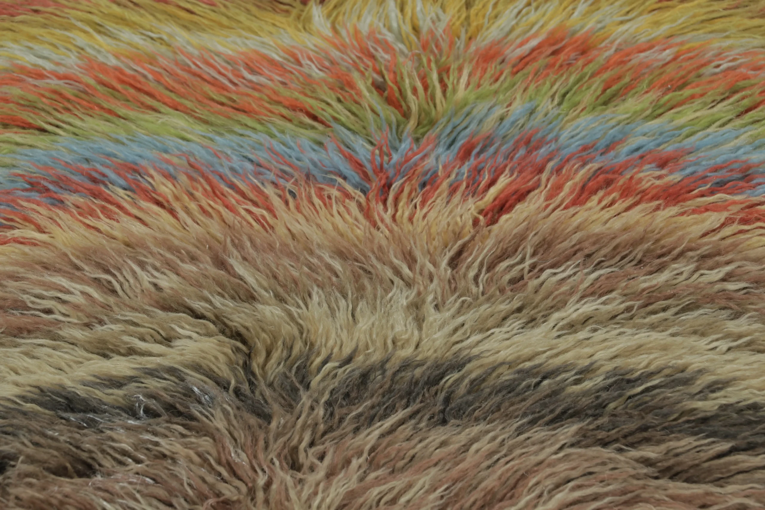 Modern Geometric Shag Runner