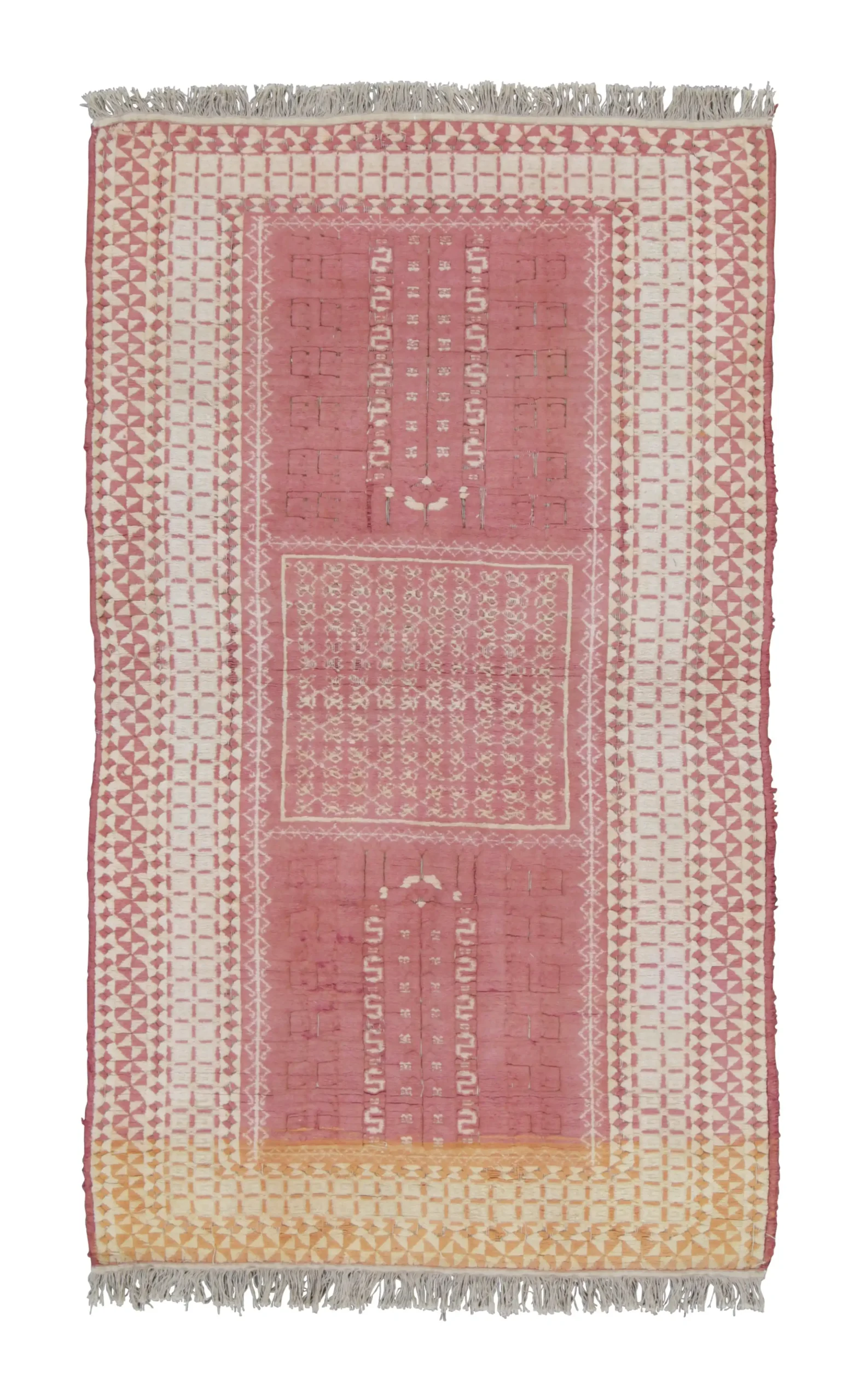 Antique Agra Geometric Rug
