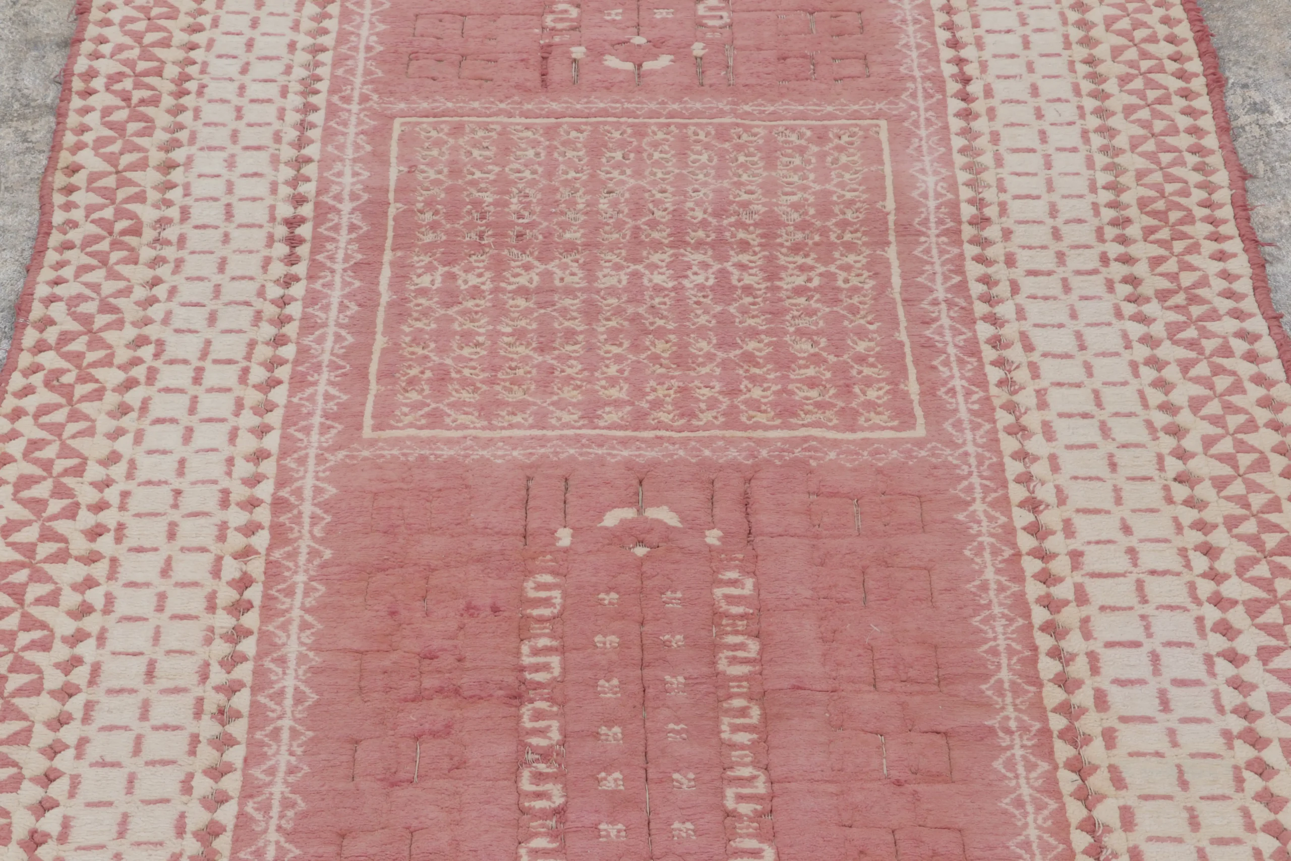 Antique Agra Geometric Rug