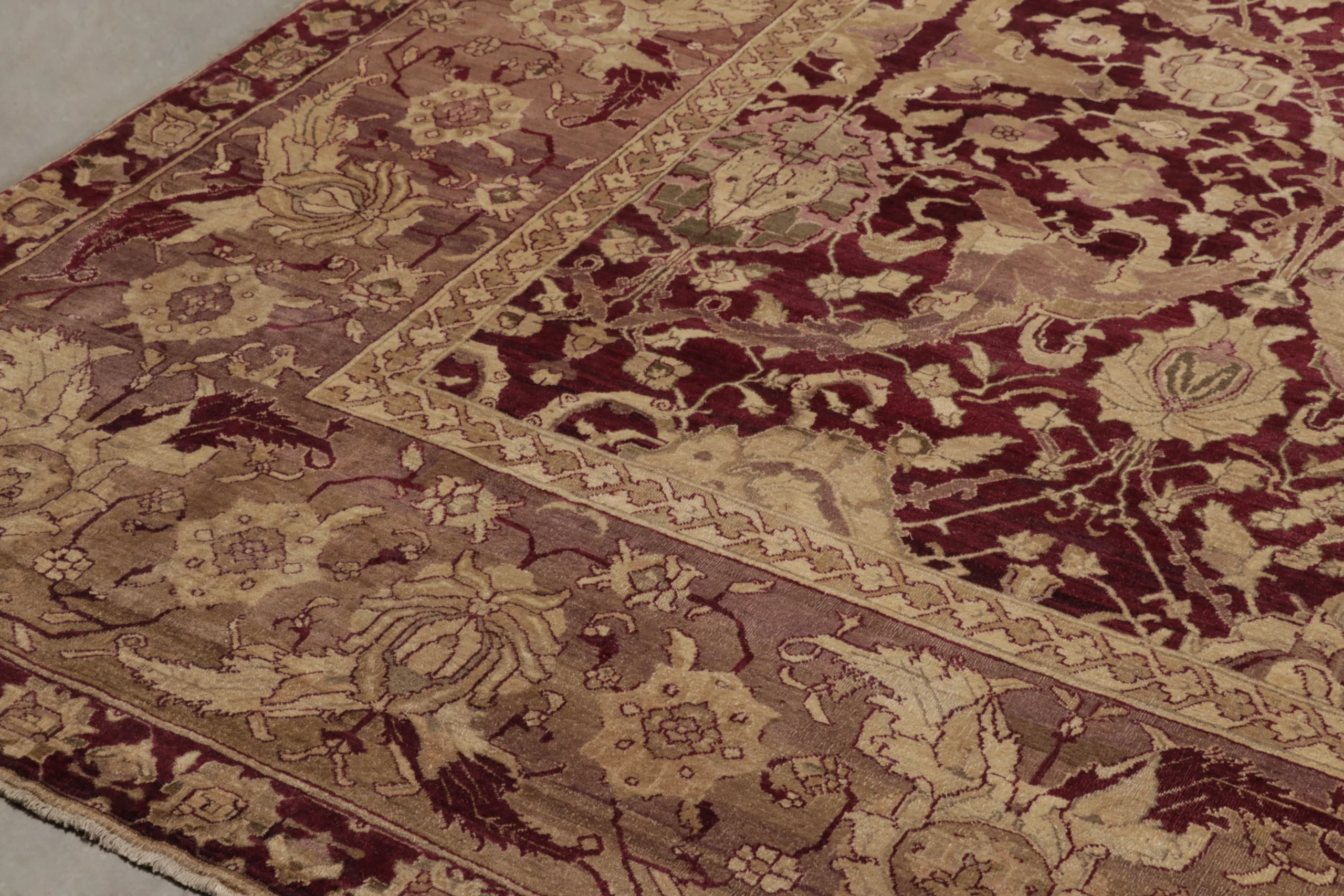 Oversized Antique Agra Floral Rug