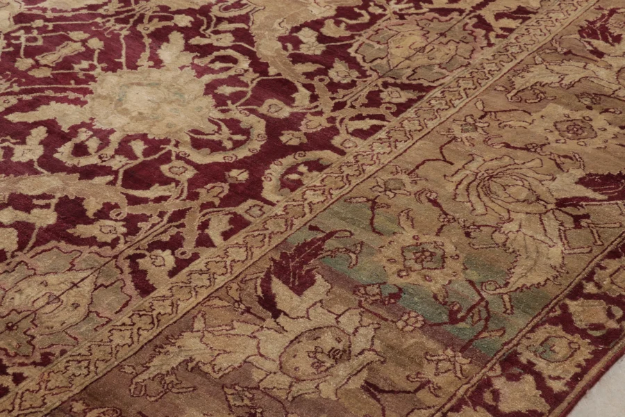 Oversized Antique Agra Floral Rug