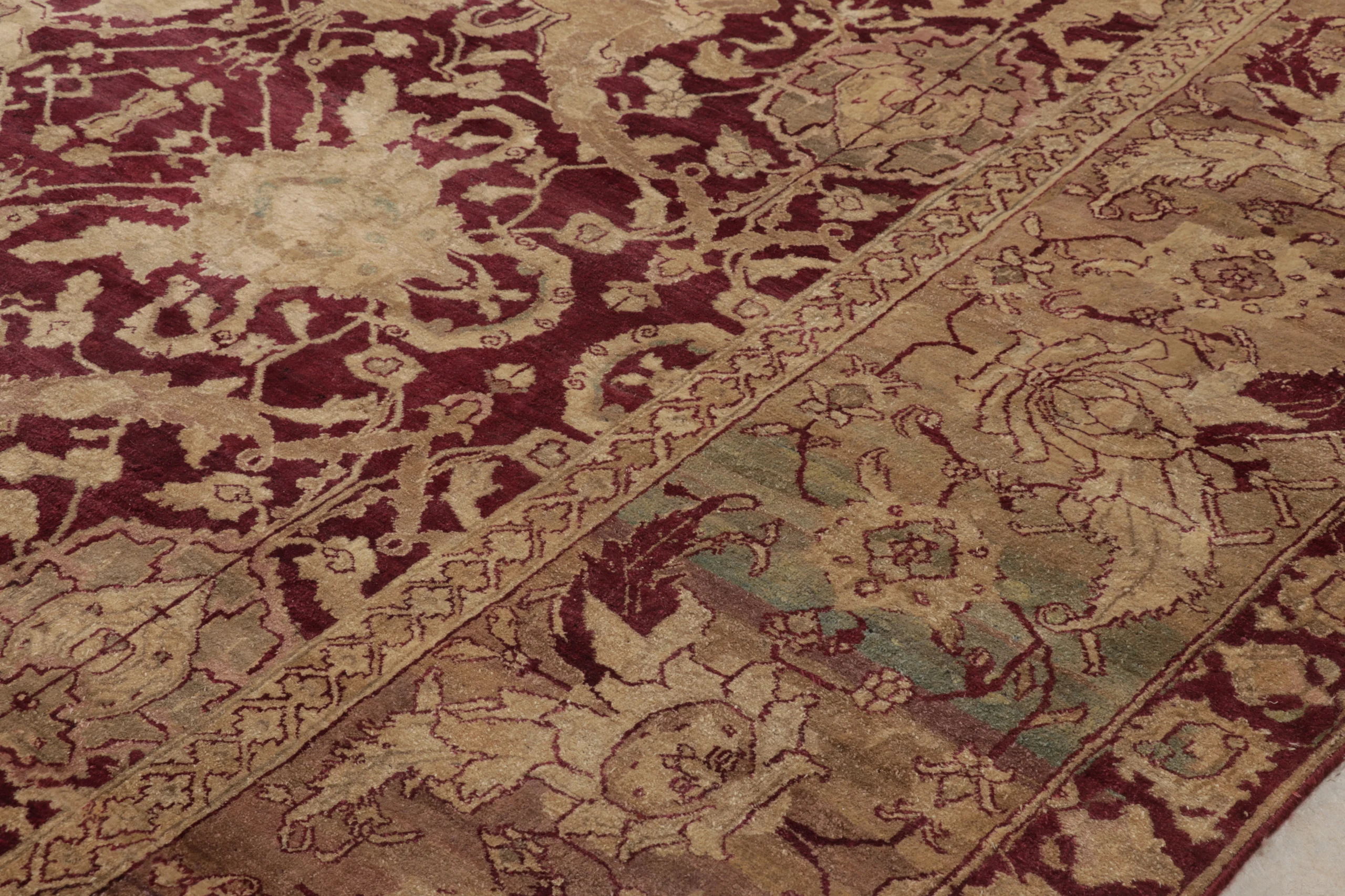 Oversized Antique Agra Floral Rug