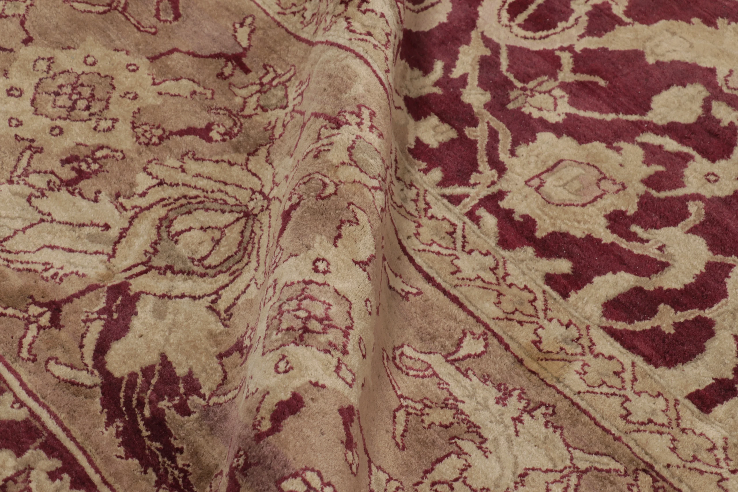 Oversized Antique Agra Floral Rug