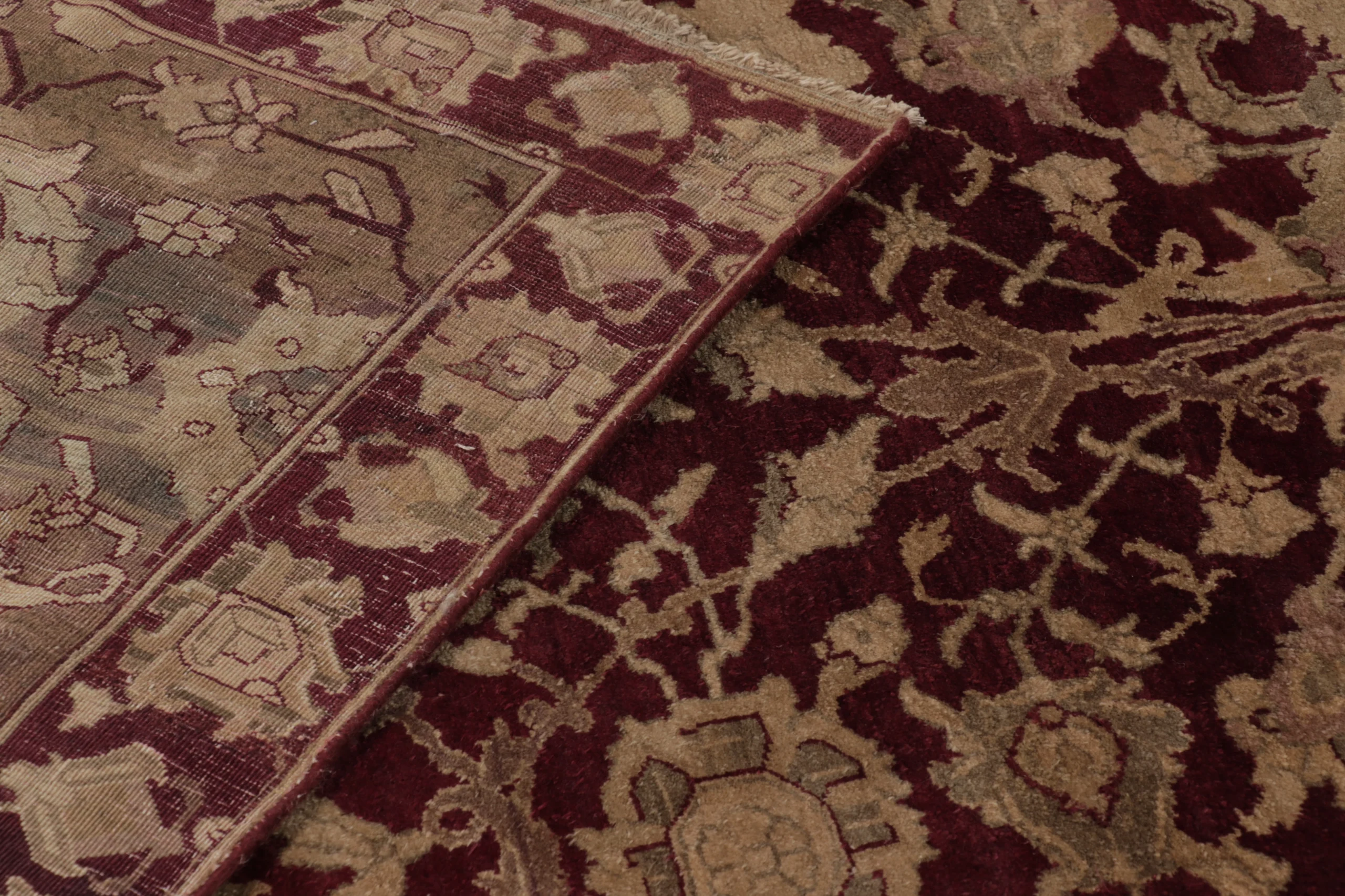 Oversized Antique Agra Floral Rug
