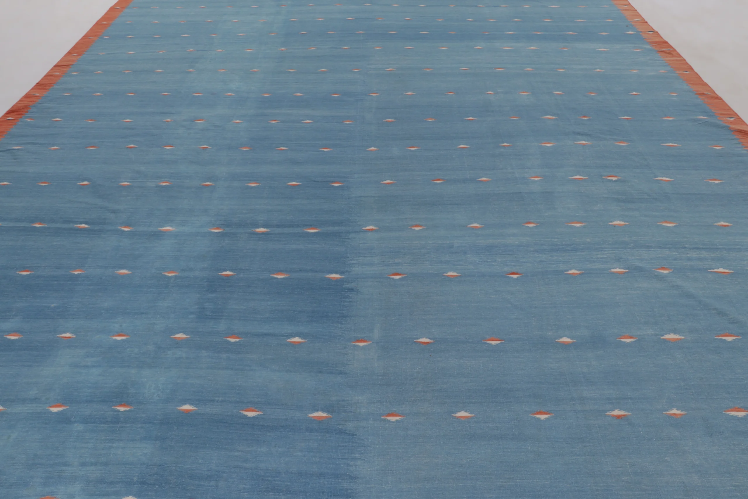 Contemporary Custom Striped Dhurrie Flatweave