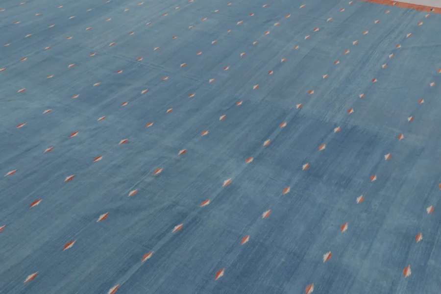Contemporary Custom Striped Dhurrie Flatweave