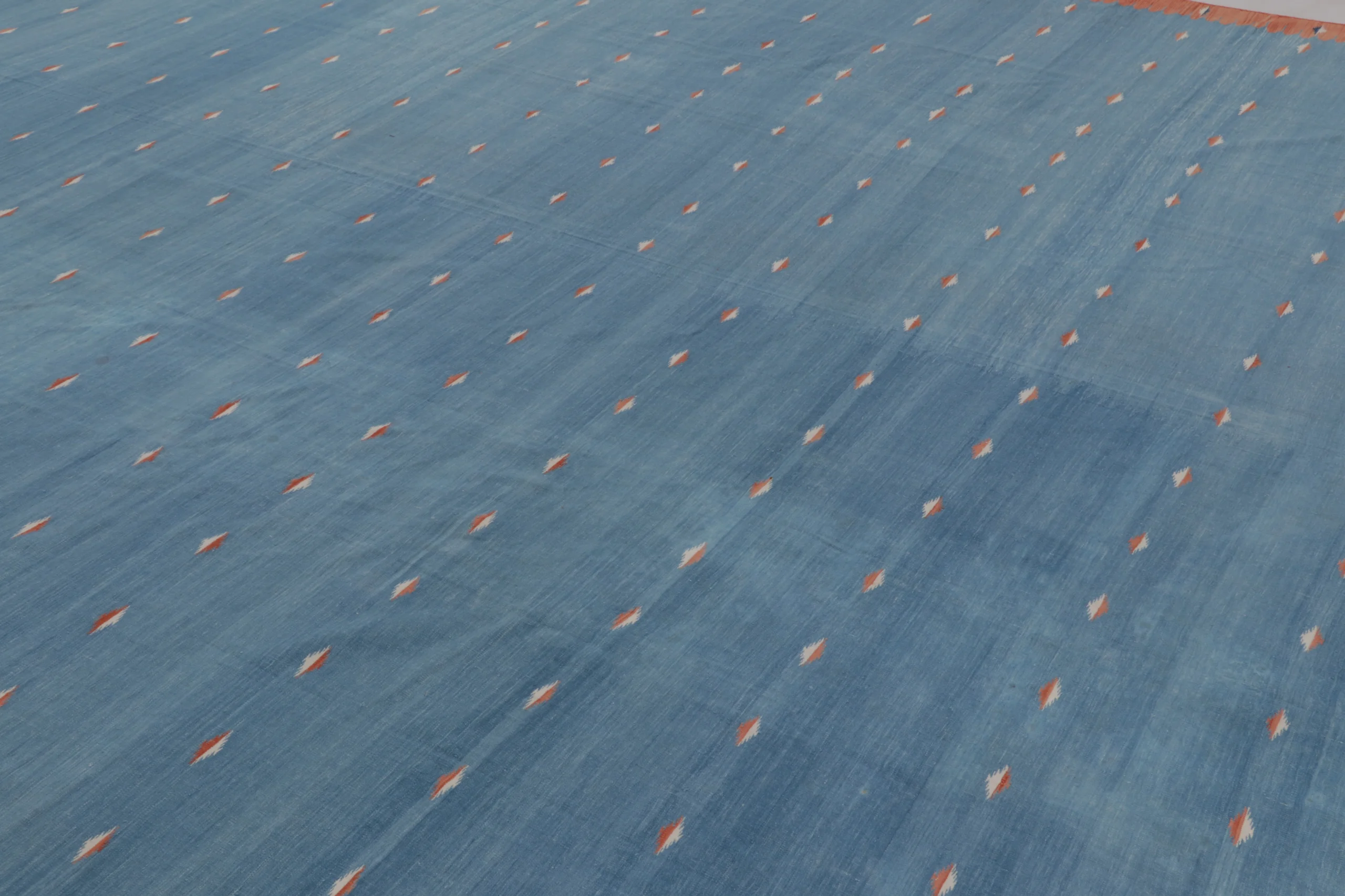 Contemporary Custom Striped Dhurrie Flatweave