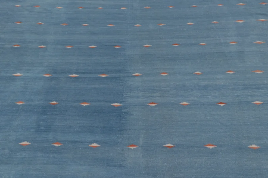 Contemporary Custom Striped Dhurrie Flatweave