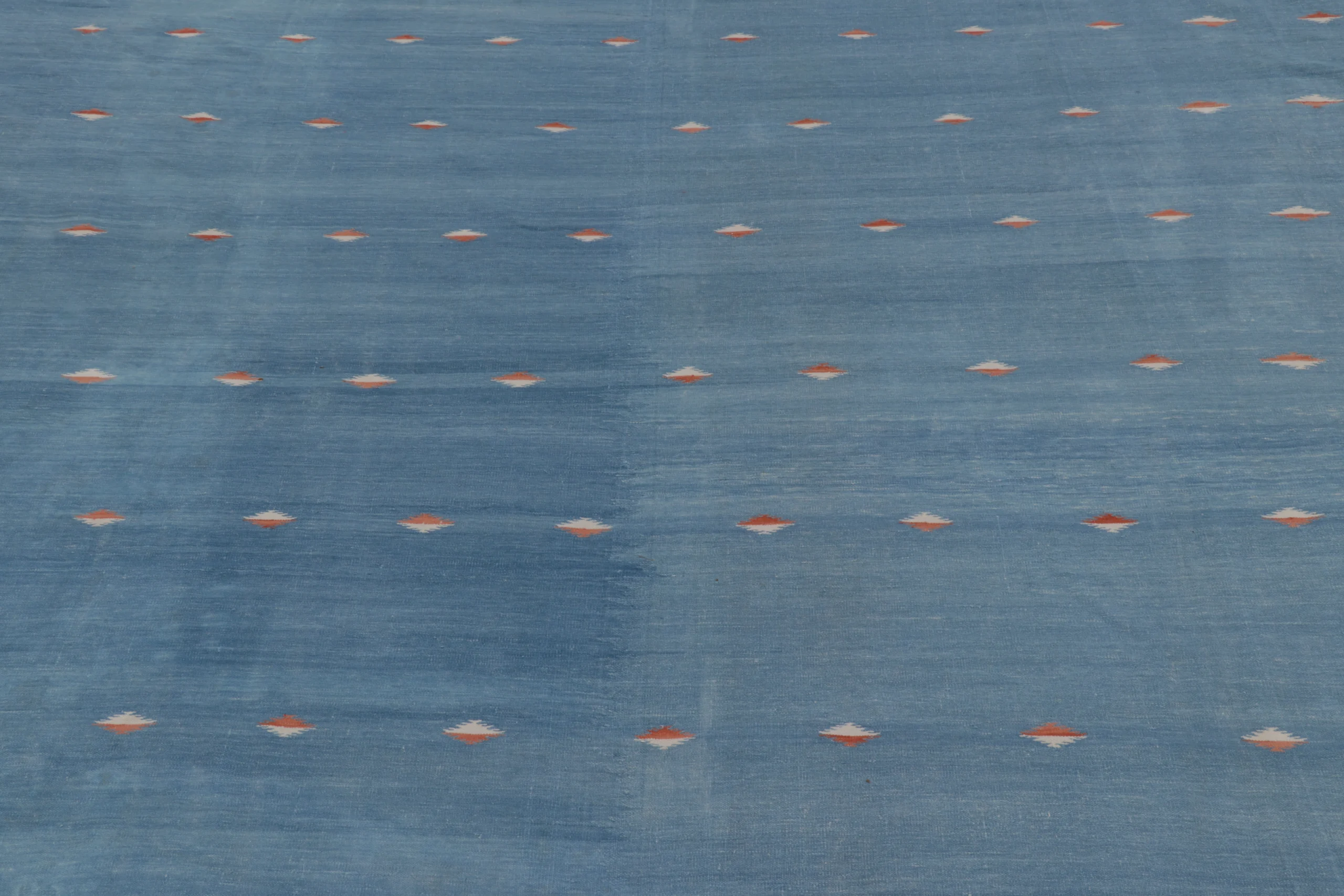 Contemporary Custom Striped Dhurrie Flatweave