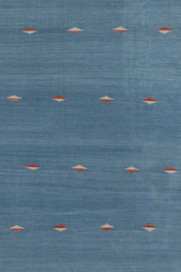 Contemporary Custom Striped Dhurrie Flatweave