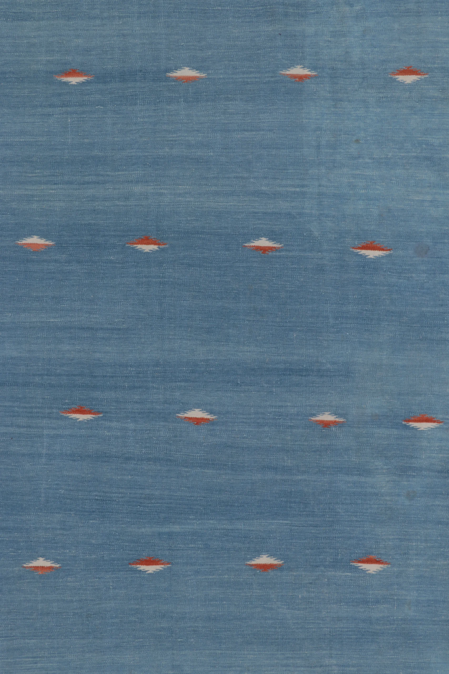 Contemporary Custom Striped Dhurrie Flatweave