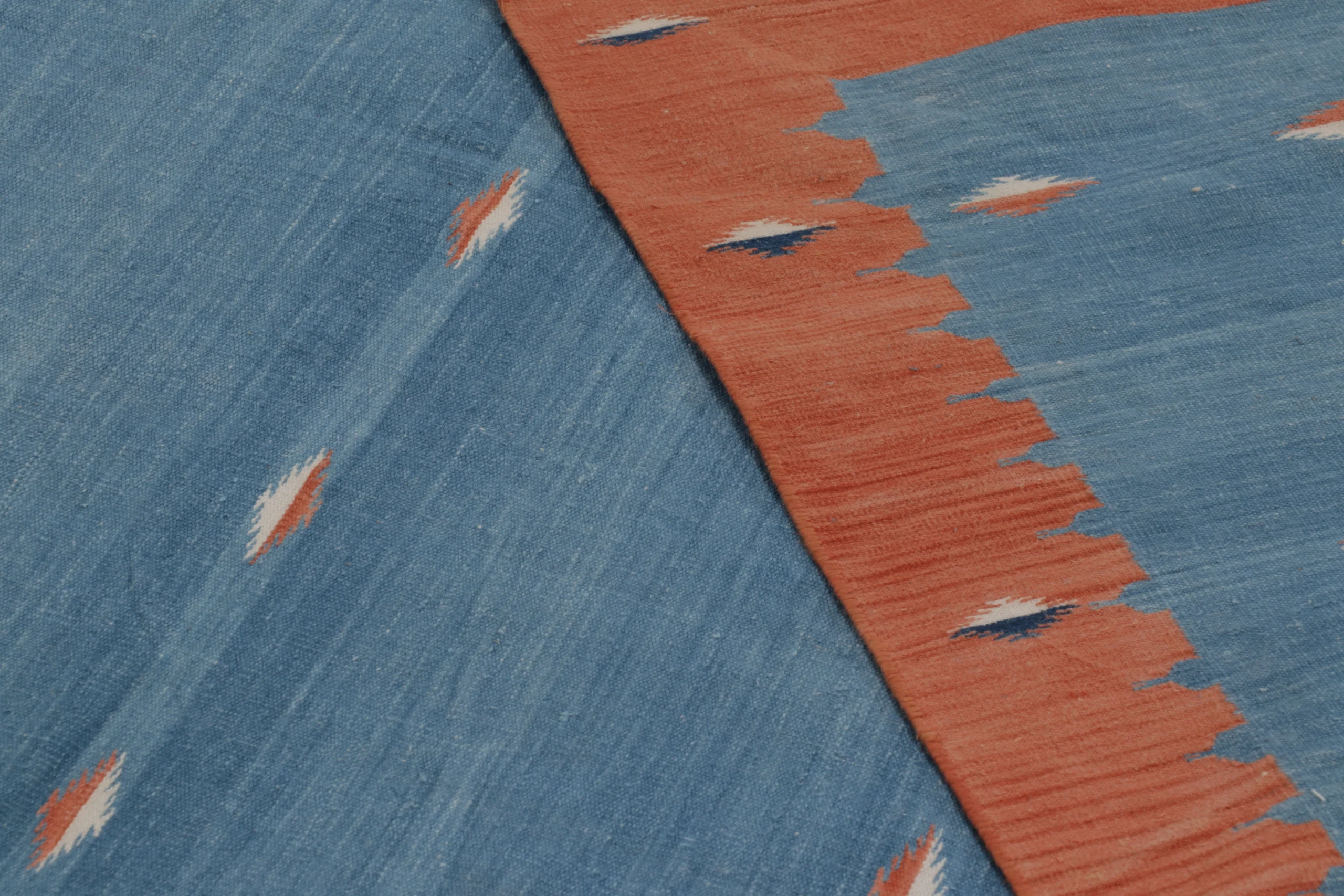 Contemporary Custom Striped Dhurrie Flatweave