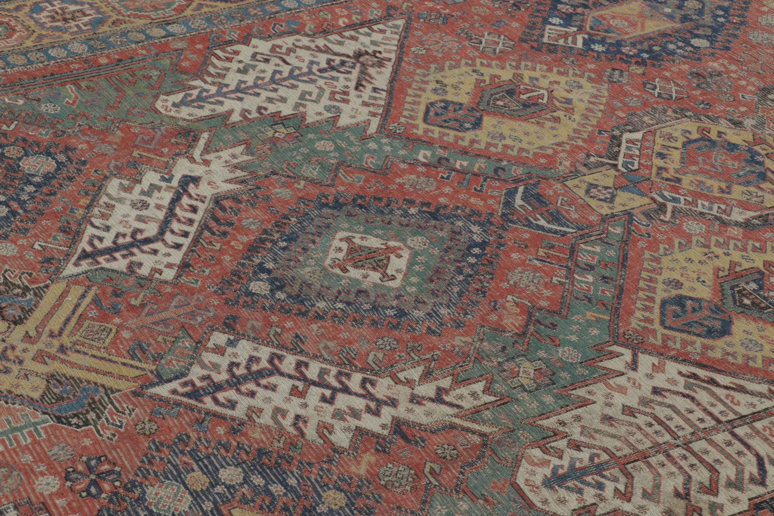 Antique Persian Soumak Dragon Rug