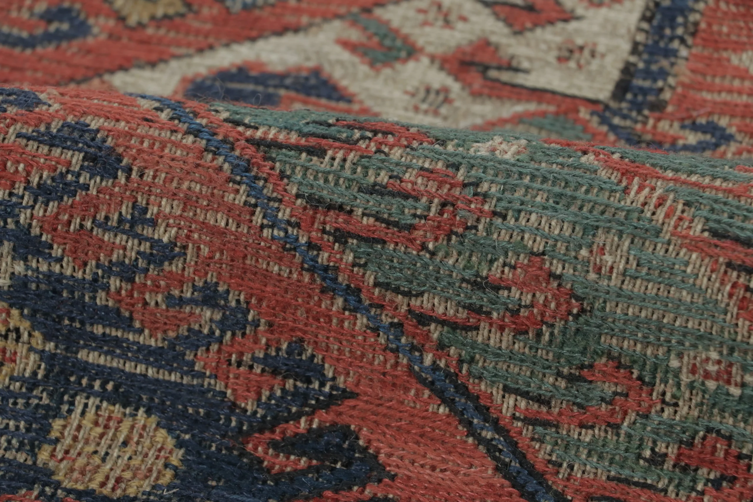 Antique Persian Soumak Dragon Rug