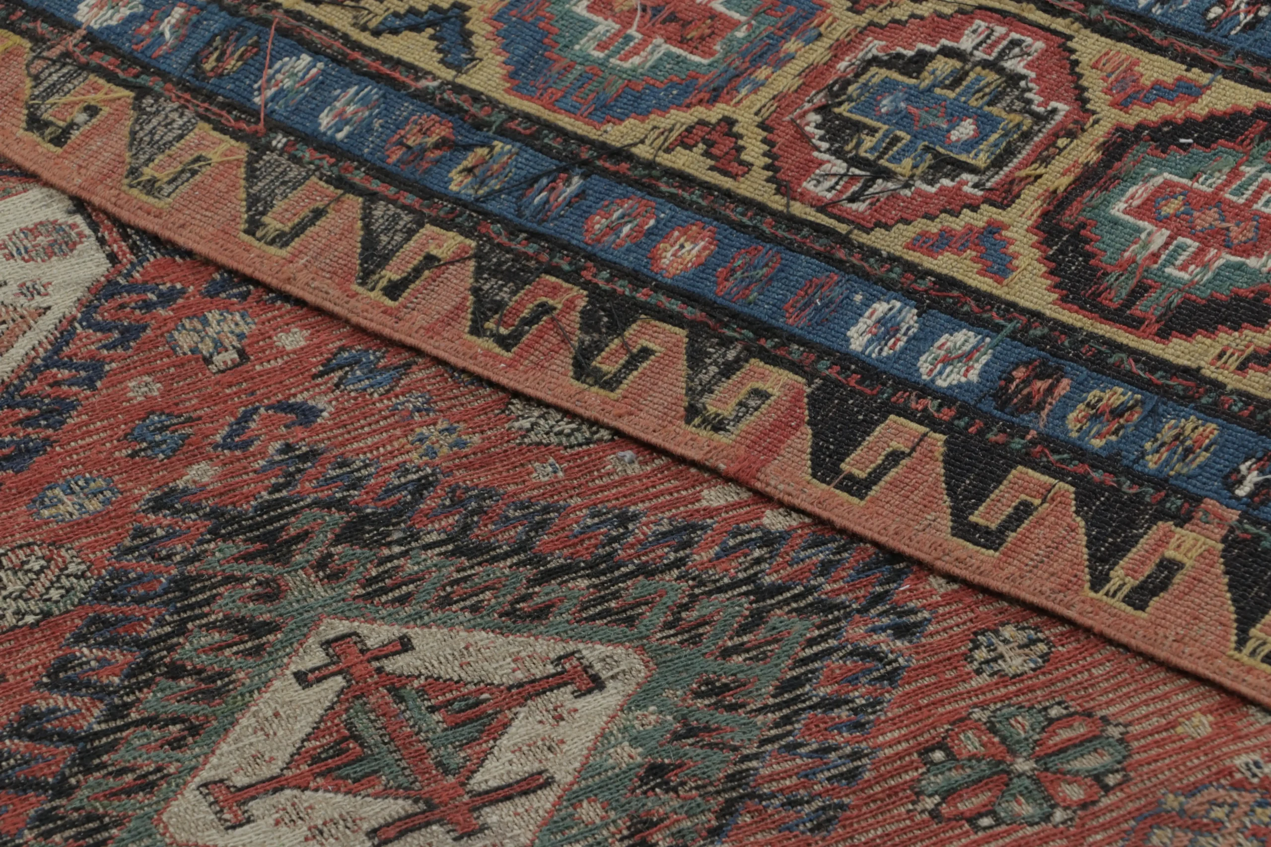 Antique Persian Soumak Dragon Rug