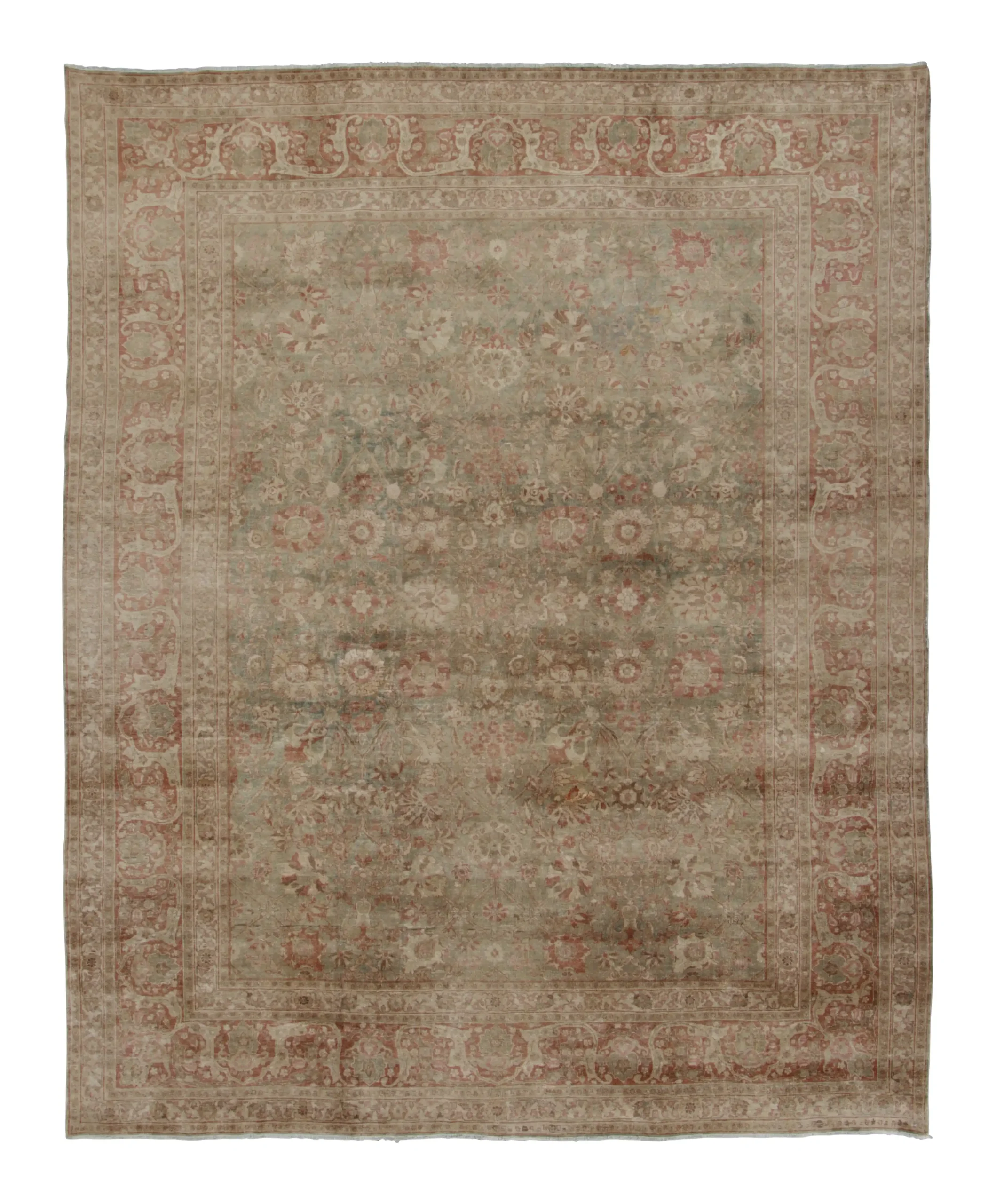 Vintage Persian Tabriz Rug