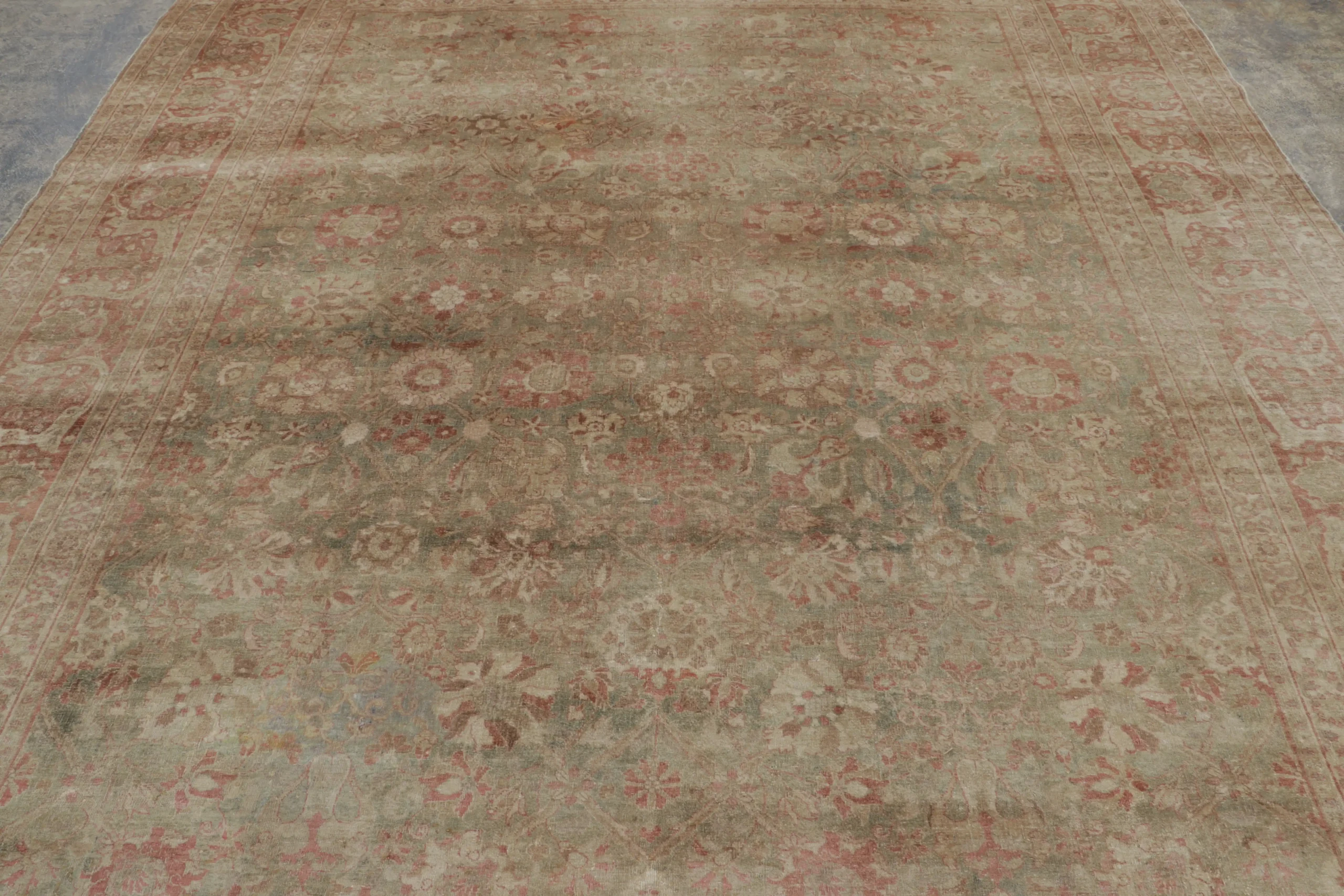 Vintage Persian Tabriz Rug