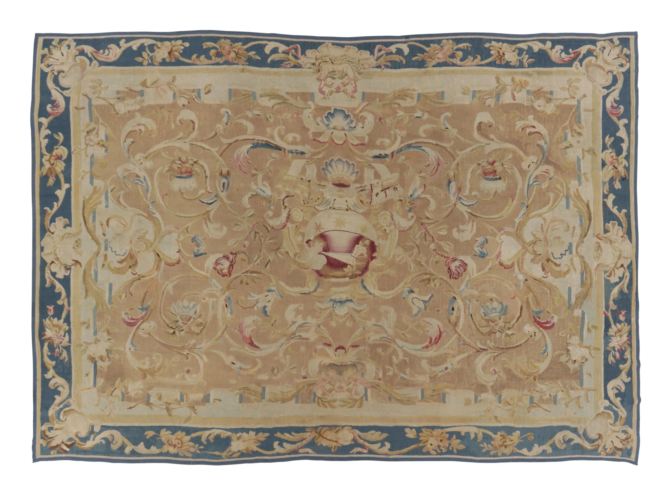 Antique French Aubusson Rug
