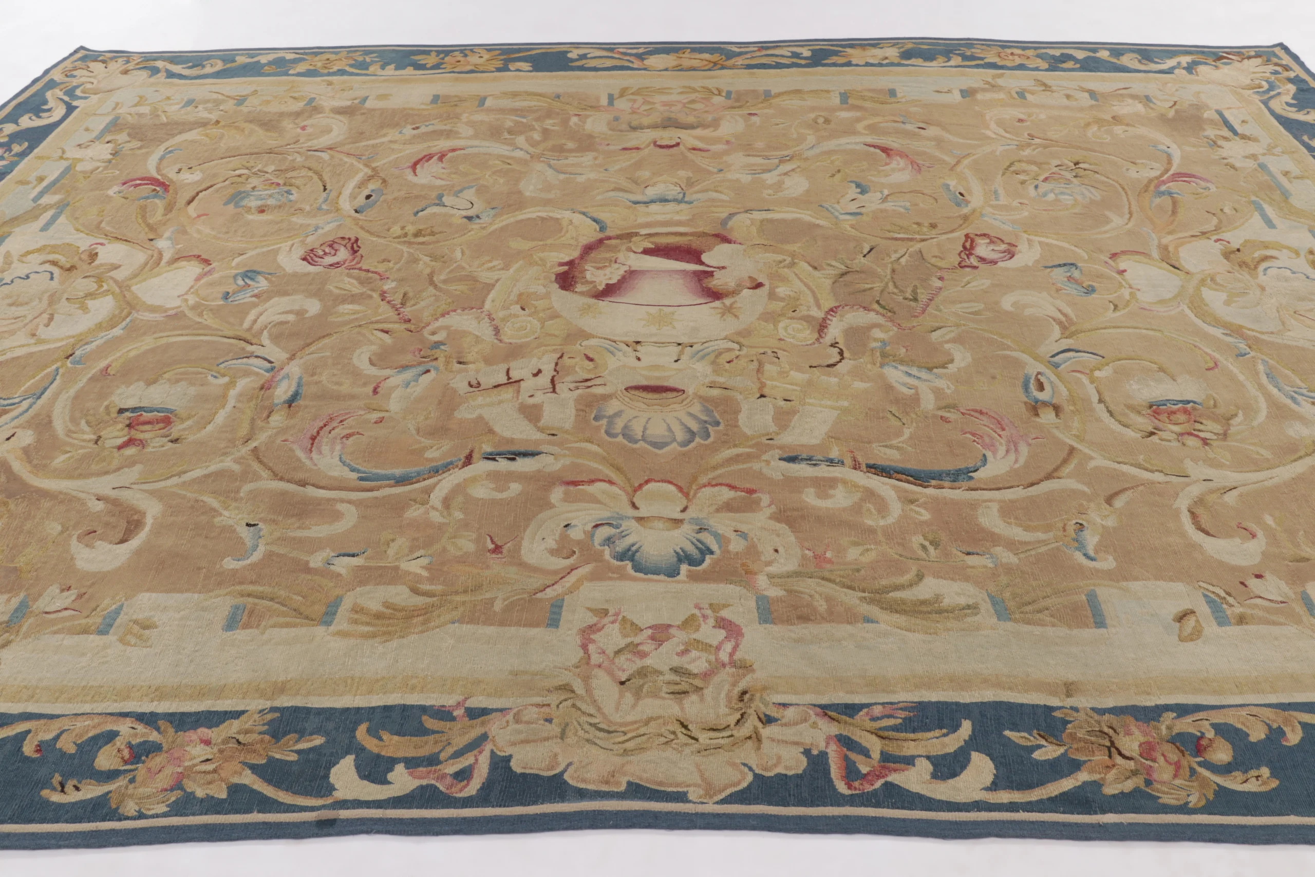 Antique French Aubusson Rug
