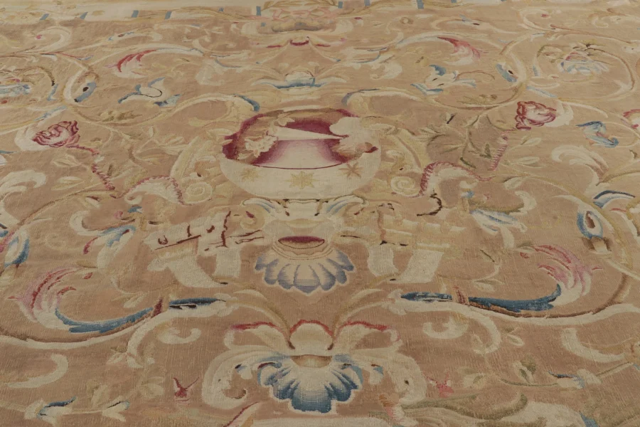 Antique French Aubusson Rug