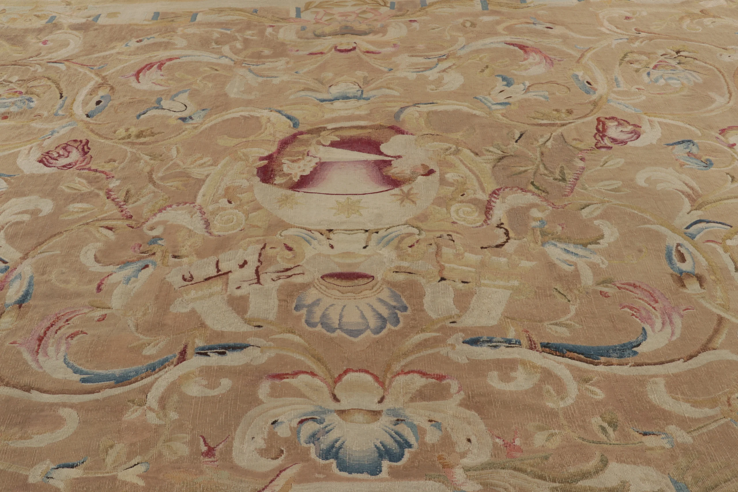 Antique French Aubusson Rug