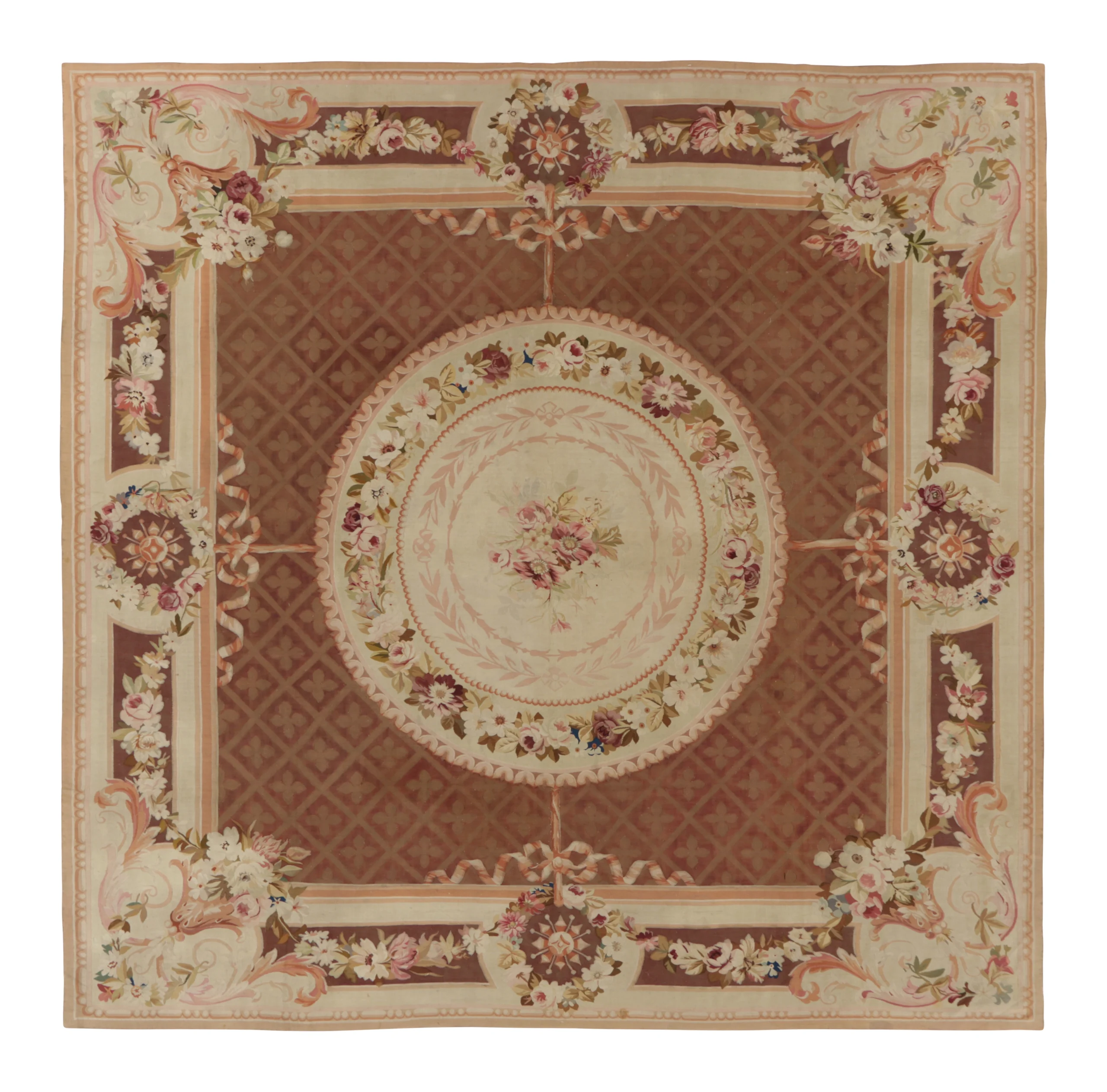 Antique French Aubusson Rug