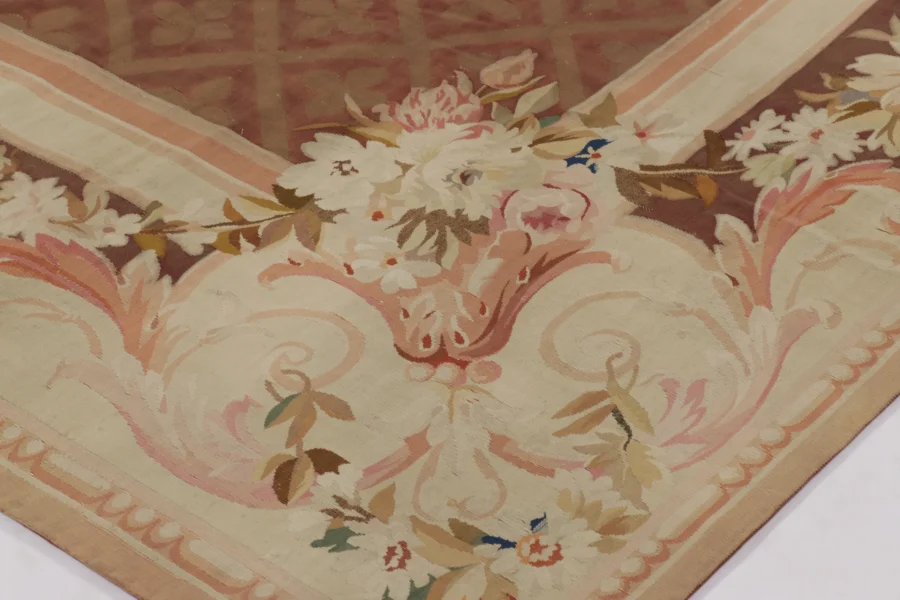 Antique French Aubusson Rug