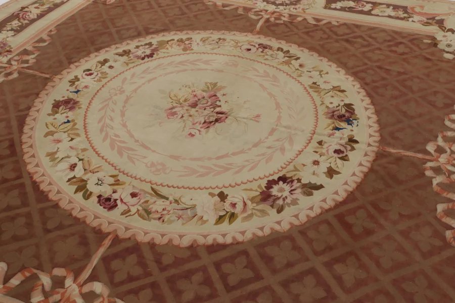 Antique French Aubusson Rug