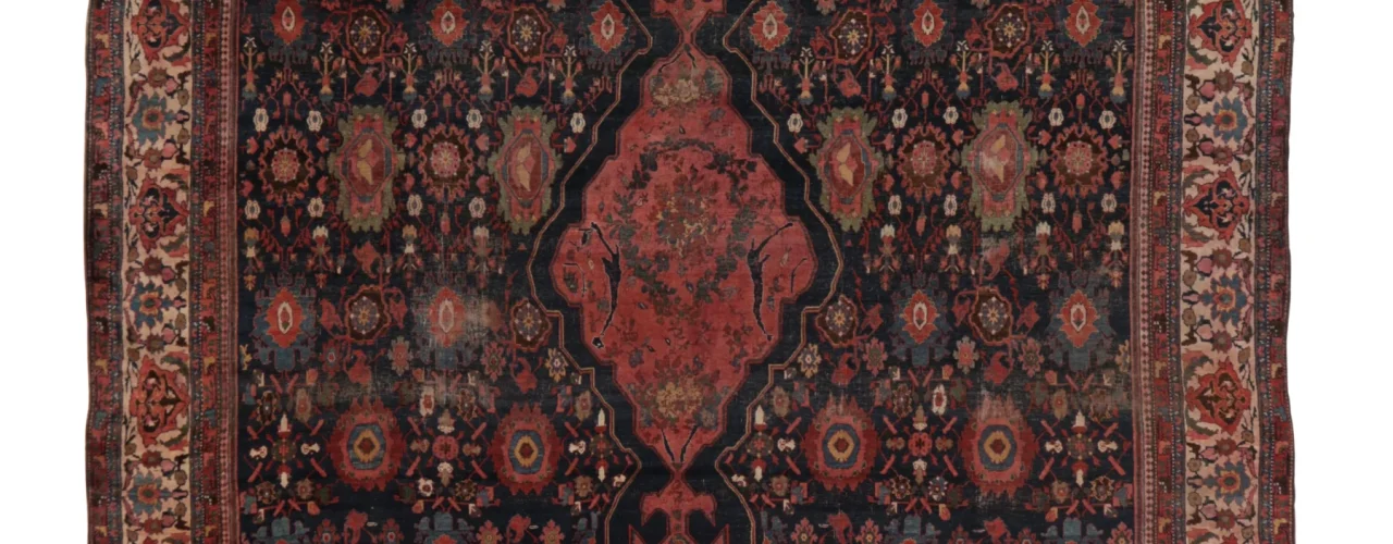 Oversized Antique Persian Bidjar Rug