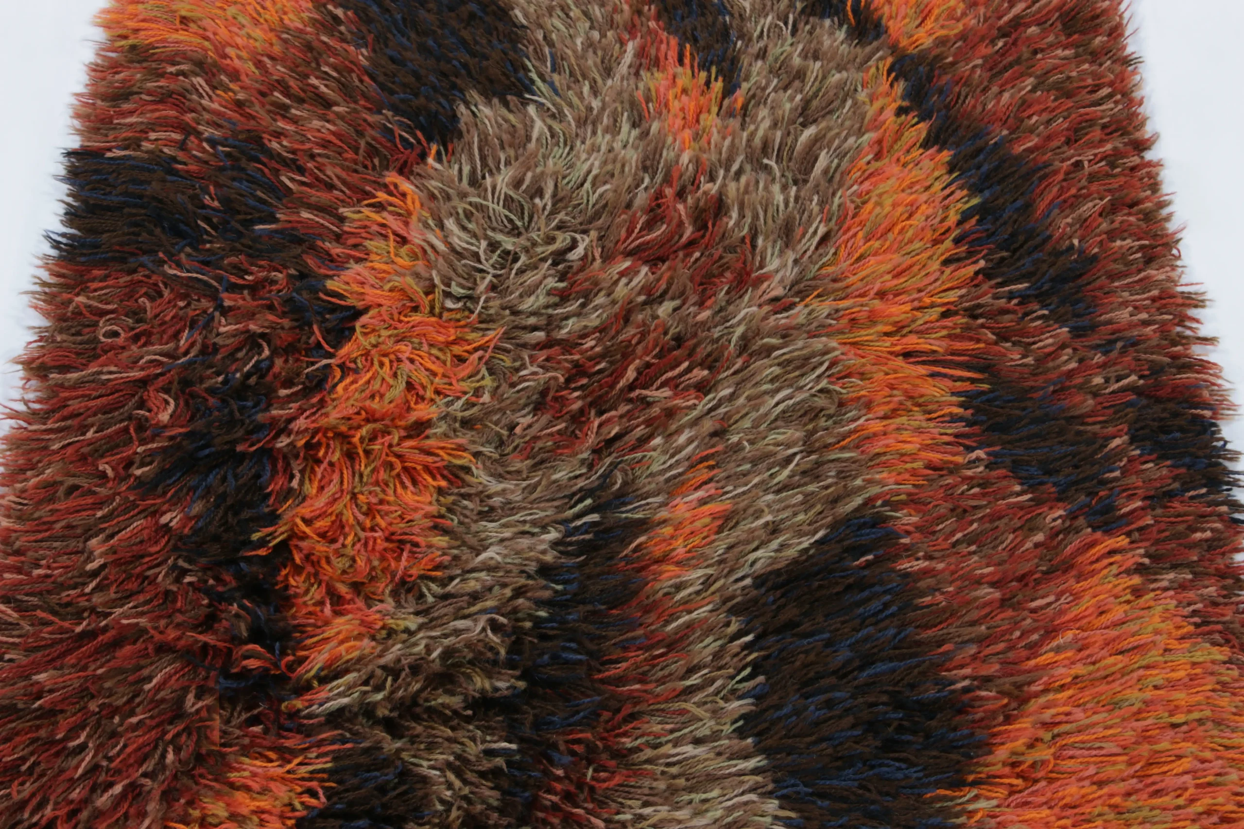 Vintage Swedish Rya Rug