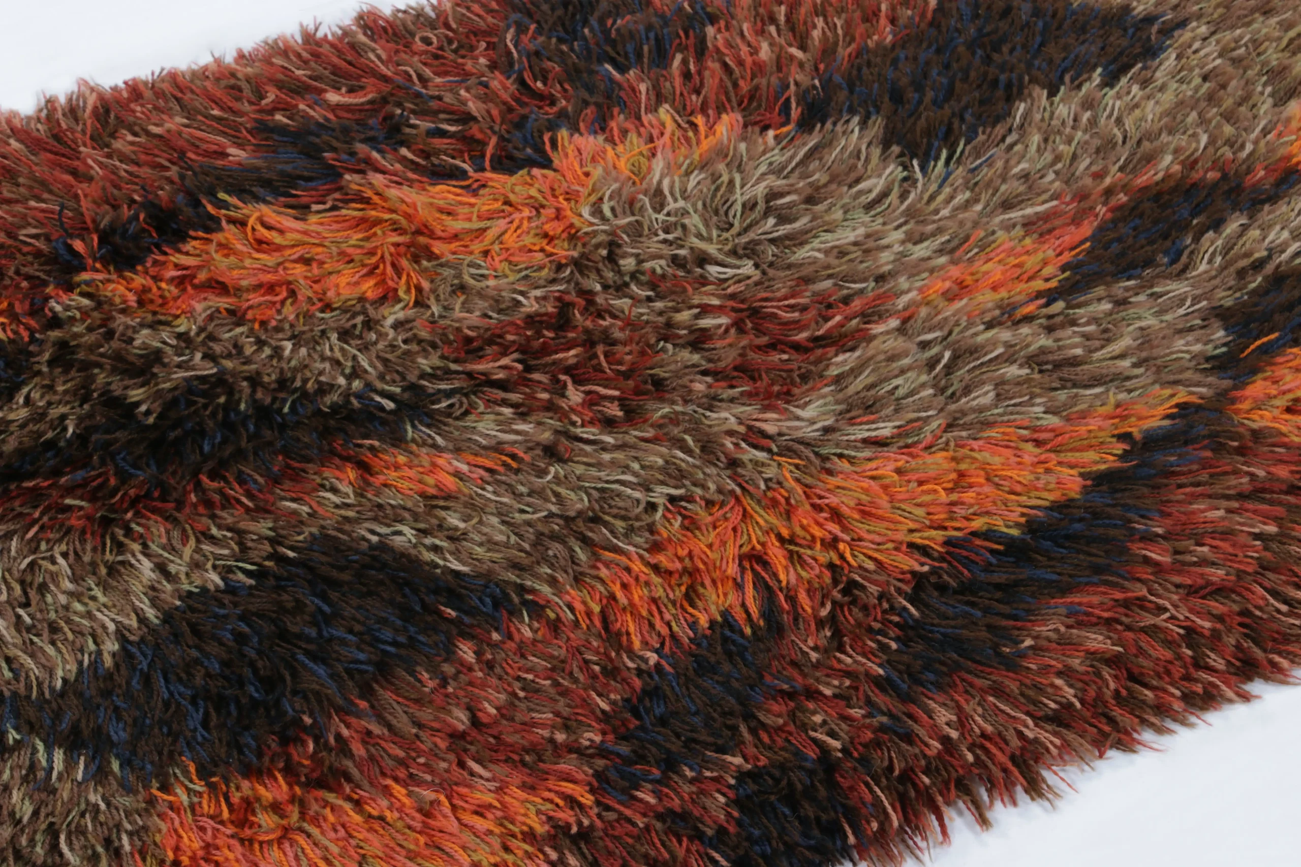 Vintage Swedish Rya Rug