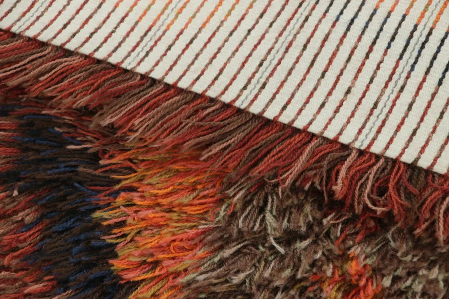 Vintage Swedish Rya Rug