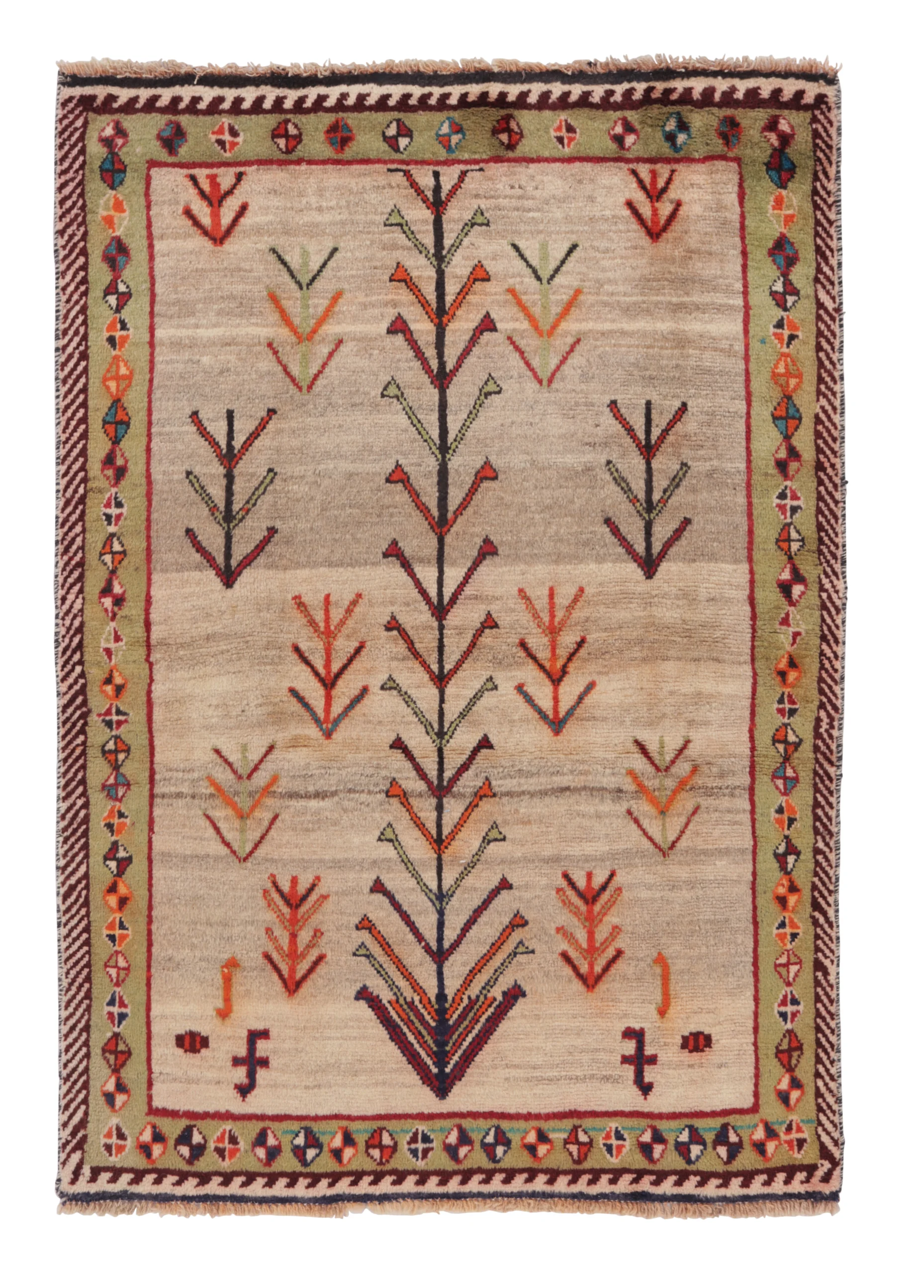 Vintage Persian Gabbeh Rug