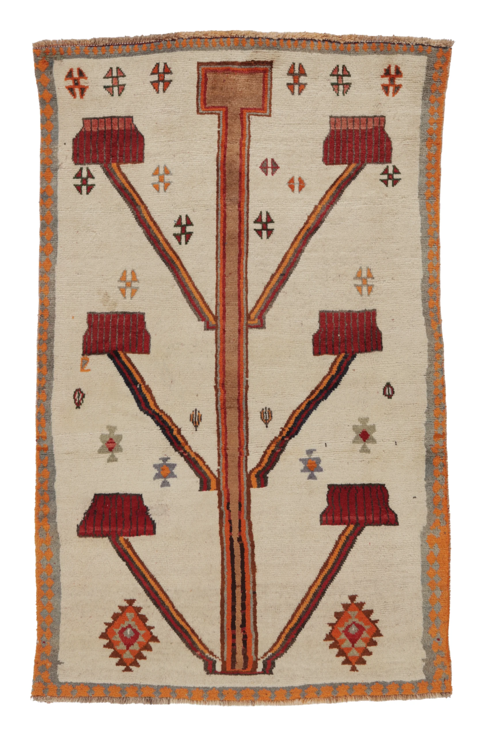 Vintage Persian Gabbeh Rug