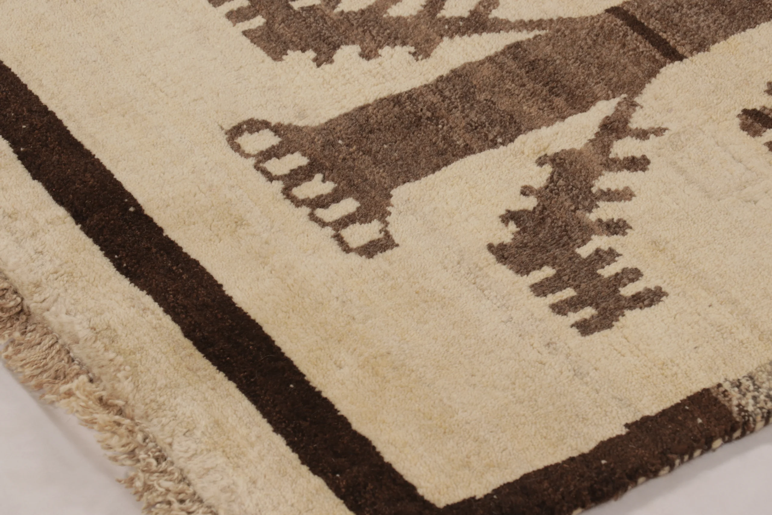 Vintage Persian Gabbeh Tribal Runner Rug