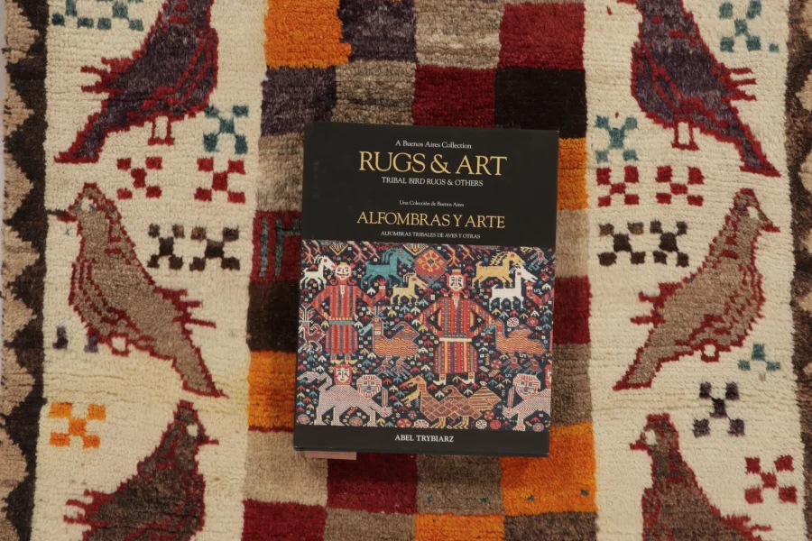 Vintage Persian Gabbeh Pictorial Rug