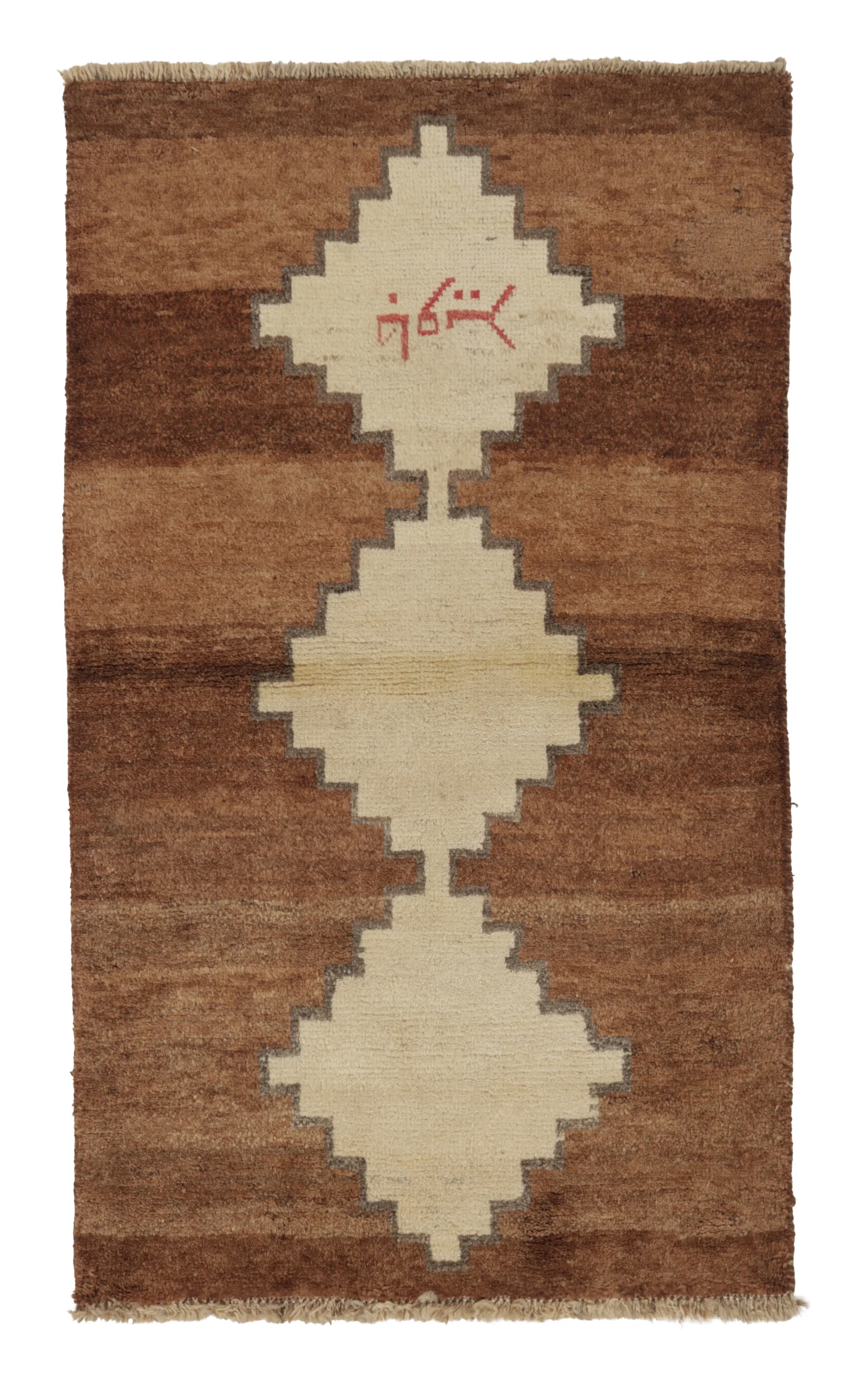 Vintage Persian Gabbeh Runner Rug