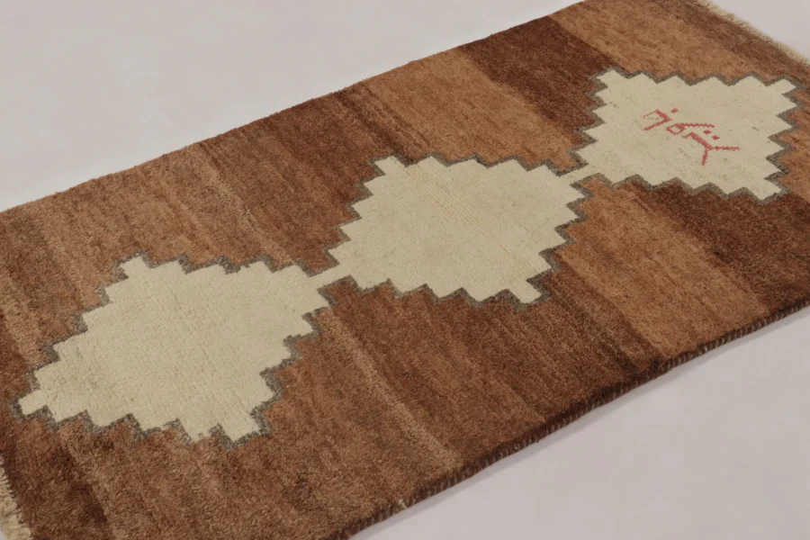 Vintage Persian Gabbeh Runner Rug